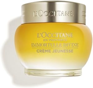 L'Occitane Immortelle Divine Cream, Anti-Aging Face Moisturizer, Firms Skin & Helps Re