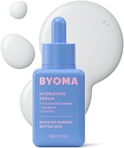 BYOMA Hydrating Serum - Moisturizing Facial Serum with Squalane, Glycerin & Ceramides
