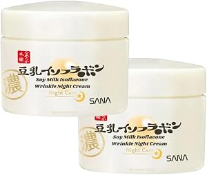 TokyoSuperSale Sana Nameraka Honpo, Soy Milk Isoflavone, Wrinkle Night Cream, Aging Care,