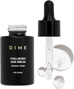 DIME Beauty Hyaluronic Acid Serum - Ultra Hydrating Anti-Aging Face Serum for Dry Skin, Pl