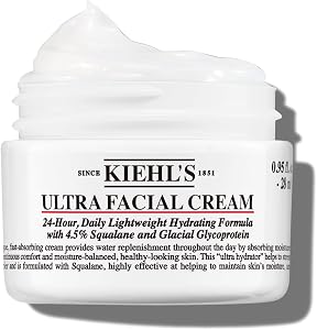Kiehl's Ultra Facial Cream, with 4.5% Squalane to Strengthen Skin's Moisture Barrier, Skin