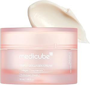 Medicube Triple Collagen Cream - Hydrating & Firming Moisturizer with Hyaluronic Acid,
