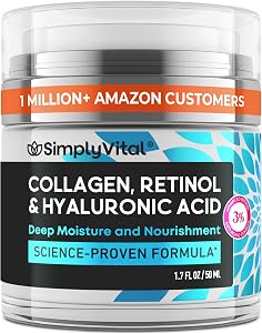 Anti-Aging Face Moisturizer with Retinol, Collagen & Hyaluronic Acid - Moisturizer Face Cr