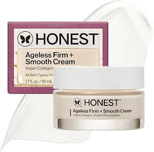 Honest Beauty Ageless Firm and Smooth Cream, Powered by Vegan Collagen Elastin Polypeptide