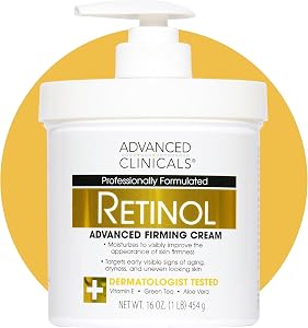 Advanced Clinicals Retinol Body Lotion & Face Moisturizer | Visible Anti Aging Skin Ca