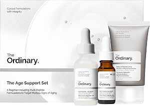 The Ordinary Age Support Set - 3-Step Anti-Aging Skin Regimen with Multi-Peptide + HA, Mul