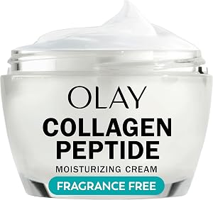 Olay Collagen Peptide Face Moisturizer, Firming Cream for Women, Fragrance-Free, Non-Greas