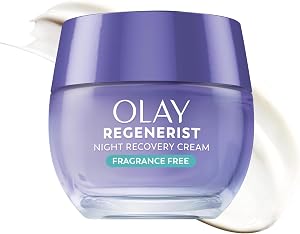 Olay Night Cream for Face, Anti-Aging Face Moisturizer for Women - Fragrance-Free Skin Car