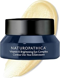 Naturopathica Vitamin K Brightening Eye Complex, Daily Eye Cream for Dark Circles and Puff