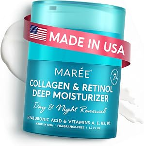 MAREE Face Moisturizer Retinol Cream for Face – Daily Wrinkle Cream for Women – Anti-Aging