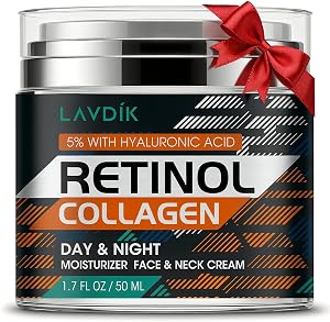 Retinol Cream for Face with Hyaluronic Acid, Moisturizer Anti Aging Collagen Cream for Wom
